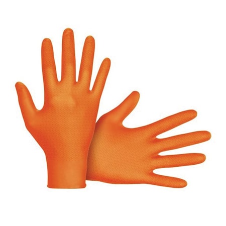 Sas Safety Astro-Grip, Disposable Gloves, 7 mil Palm, Nitrile, Powder-Free, XL, 100 PK 66474